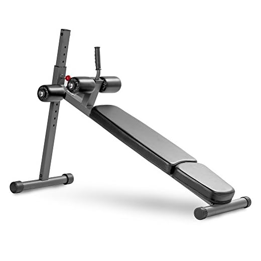 XMark Adjustable Decline Ab Workout Bench for Sit Ups, Crunches, Abdominal Muscles Exercise, 12-Position XM-7608
