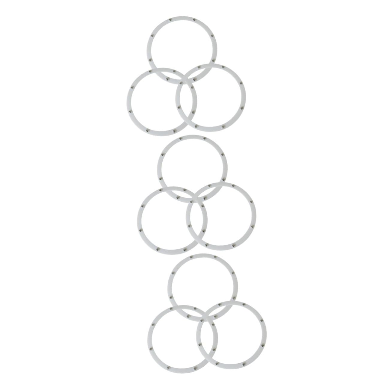 Artibetter 9 Pcs Steel Ball Turntable Ring Bearing Swivel Plates Convenient Rotating Ring Turntable Bearing Hardware Turntable Supply Plastic to Rotate Desktop Small Turntable