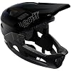 Leatt MTB Enduro 2.0 Helmet - Detachable Full Face & Convertible Mountain Bike Helmet with Removable Chin Bar & Adjustable Visor (Junior XS 50-54cm, Stealth)