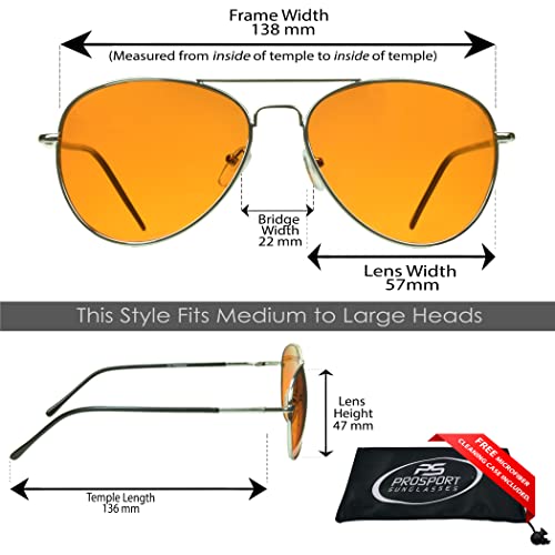 Image of proSPORT Blue Light Blocker Glasses Sleep Better Computer Screen Orange Amber
