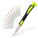 FOSHIO Bastelmesser Skalpell Set, Mini-Titan-Skalpellmesser mit Softgriff inklusive, mit 10...