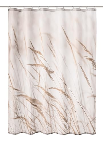 Kleine Wolke Duschvorhang Textil Sylt Natur 180 x 200 cm