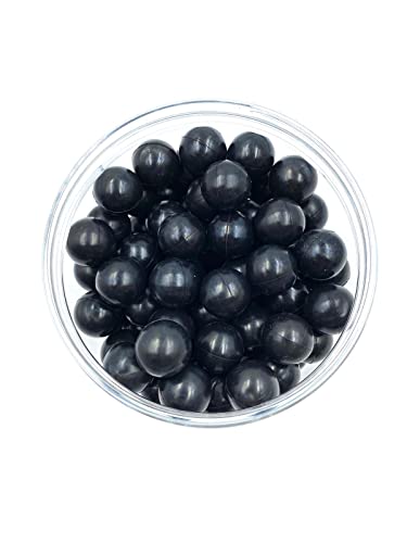 Rubber Balls in .50 Caliber 100 x Hochwertige 1,6 Gramm Hart Gummi Kugeln Reusable Paintballs für Selbst- und Heimverteidigung Training Pistolen in 50 Kaliber