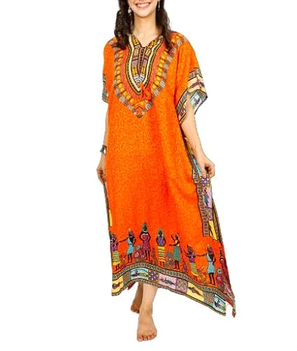 Tengru Lifestyle ELKAF-TEAL Ladies Kaftans Tunic Kimono Maxi Women Dashiki African Caftan Plus Size Lounge Girls Kimono cover