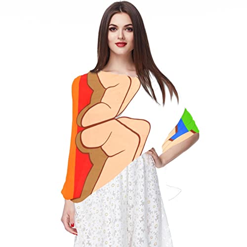 Écharpe pashmina pour femme Colorful Swallow-01 pour vos sorties douillettes