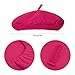 5 Pcs French Rose Beret Hat Set Women Girls Costume Accessories Including Scarf Gloves Beret Hat Sunglasses for Halloween (Rose)