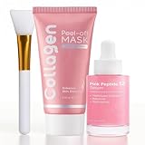 Skynflow Collagen Mask,Collagen Mask & Plumping Serum,Skynflow Face Mask,Reveal Firmer, More Even Skin, Eliminate Wrinkles, Healthy Glow(Set)
