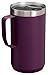 STANLEY Stay-Hot Camp Mug 24 oz | Press Fit Drink Through Lid | Cup for Coffee, Tea and Drinks | Insulated Stainless Steel Coffee Mug | BPA-Free | Plum