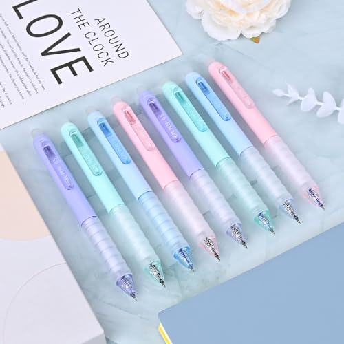 Temiary 8Pcs Retractable Erasable Gel Pens