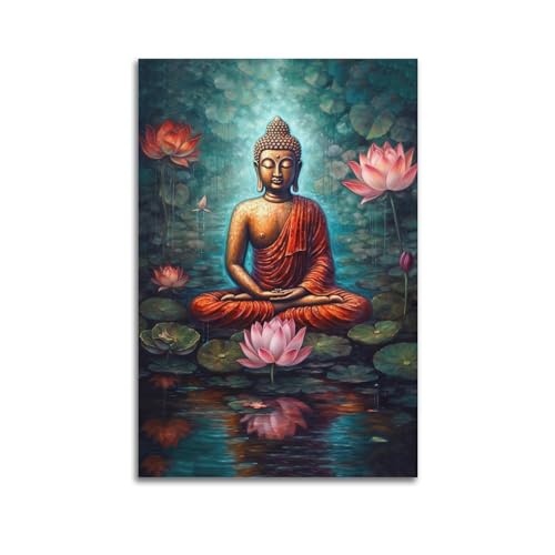 Poster Zen Bouddha V45 pour apaiser les murs vides de la chambre