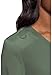 Med Couture Women's V-Neck Scrub Top, Modern Fit Tuck-in Top with Stretchy Rib-Knit Shoulders and Chest Pocket - MC7448, Olive, Large