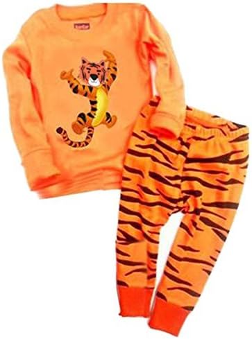 Pajamas Little Boys Sleepwears Set dinosaur tiger polar bear etc. Pajamas 100% Cotton Clothes Toddler Kid pjs