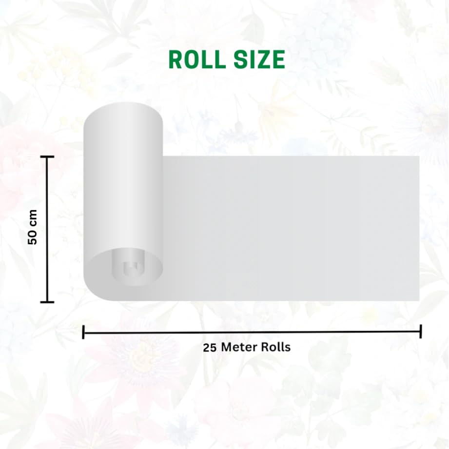 Image of Oasis Eco Friendly Kraft Paper Rolls For Multipurpose Gift Packaging & Flower Bouquet Wrapping, 50cmx25mtr (1 No) (j) Red Heart)