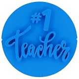 #1 Keksstempel für Lehrer, 6 cm, hergestellt in Großbritannien zum Backen, Kochen, Fondant, Zuckerguss, Cupcake, Kekse, Dekoration