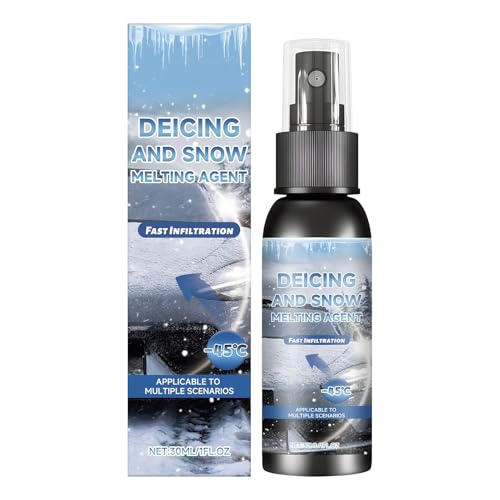 Efficace spray antigelo – Sbrinatore per parabrezza auto, formula rapida con dimensioni da 30 ml, alimentazione automatica a lunga durata per camion, campeggio, viaggi invernali, strumento di