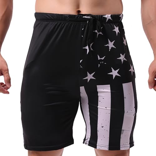 Evankin-Mens-Casual-Shorts-American-USA-Flag-Trunks-Summer-Beach-Stretch-Panties-with-Pockets-and-Drawstrings