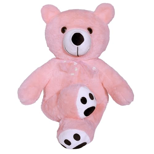 Image of Soft Teddy Bear 20 Inch (50 cm) - Adorable Huggable Plush Toy for Kids, Girls & Couples | Stuffed Animal Gift for Birthday, Valentine's Day & Home Decor Pink Color