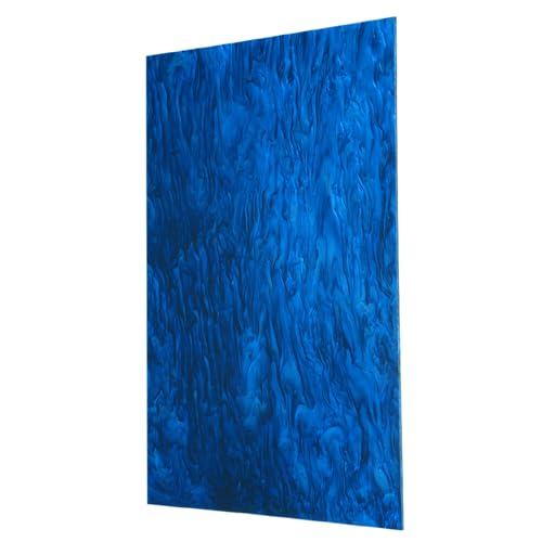 Image of MECCANIXITY 1 Pcs Glitter Pearl Acrylic Sheet,12 inch x 8 inch x 1 /8 inch Pearlescent Cast Pmma Plastic Sheets Extruded Translucent Blanks for DIY Art Crafting Laser Cutting & Engraving,Dark Blue