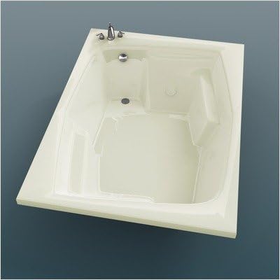 St. Nevis 54 x 72 x 23 Rectangular Soaking Bathtub Color Bone, Tile Flange: No, Front Skirt: Yes