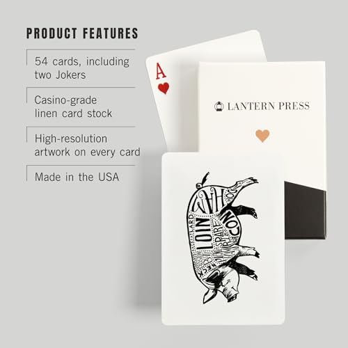 Baraja de poker Pork Butchers Block 52 cartas para adultos miniatura 3