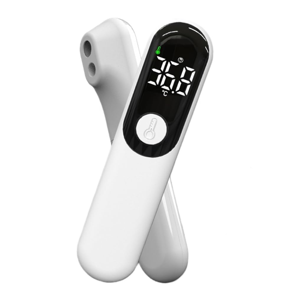 Thermomètre Digital Frontale Infrarouge sans Contact, Thermomètre Rechargeable, °F/°C, Mesure Instantanée de la Température, pour Bébés, Enfants et Adultes