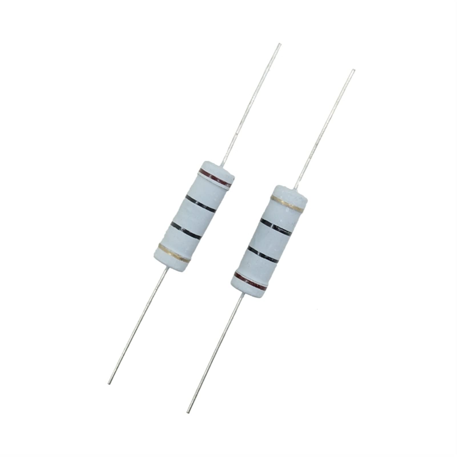 Resistencias 50 Piezas Resistencia de película de Carbono de 5 W, Resistencia de tolerancia del 5 por ciento, for proyectos electrónicos y experimentos (Color : 3.9m)