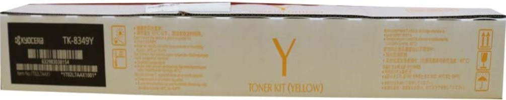 Kyocera 1T02L7ACS0 Model TK-8349Y Yellow Toner Cartridge For use with Kyocera/Copystar CS-2552ci, CS-2553ci, TASKalfa 2552ci and 2553ci Color Multifunction Printers