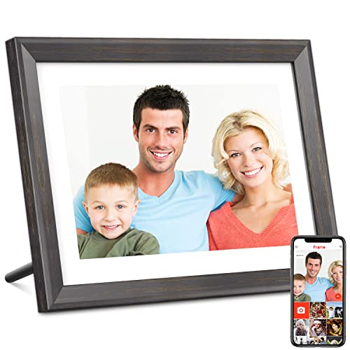 Image of Frameo Digital Photo Frame WiFi 10.1 Inch IPS Touchscreen HD Display, 16GB Memory, Automatic Rotation, Easy Setup for Sharing Photos or Videos via Frameo App