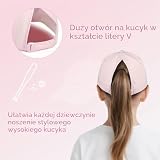 AYESY czapka baseballowa dla dzieci, z wycięciem na koński ogon, czapka dziewczęca 52-54cm, regulowana czapka z daszkiem, juniorska czapka z daszkiem, osłona przeciwsłoneczna, czapka na lato, czapka