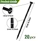 PAIKIUU 20Pcs Membran Pegs, 17cm Unkrautbekämpfung Membran Stoff Pegs Kunststoff Erdnägel Garten Spieße für Unkrautbarriere, Pflastersteinkante, Landschaftskante