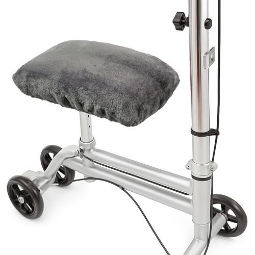 Top Glides DELUXE Universal Knee Walker Pad Cover (Gray)