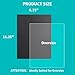 Binditek 100 Pack Binding Covers and Backs Set, 8.75 x 11.25 Inches, 50 Clear PVC (8Mil), 50 Sand-Textured Polycovers (12Mil), Oversize