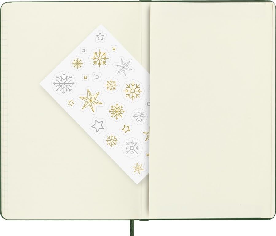 Moleskine Notebook Holiday Notebook Hard Cover Large Ruled HOLIQP060K15TREE