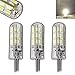 Produktbild 3x G4 LED mit 1,5 Watt dimmbar und 24 SMDs tageslichtweiß/Tageslicht 5000 Kelvin 12V DC für Dimmer Halogenförmig Stiftsockel 360° Leuchtmittel Lampensockel Spot Halogenersatz Lampe