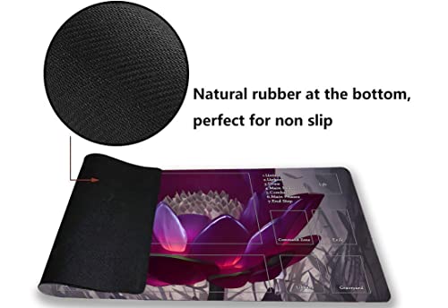 Mtg Playmat, Game Play Mat For Mtg Tcg 24 X 14 Inches Trading Card Inked Game Playmats With Storage Bag Smooth Rubber Surface Battle Game #TOP3