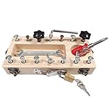 Facile à utiliser : cette boîte à outils pour enfants avec visseuse enfant et tableau d'activités comprend des vis et des écrous qui s'adaptent parfaitement aux trous de vis du tableau. Elle est conçue pour être facile à utiliser, ce qui permet aux enfants de jouer sans effort et de se concentrer sur le plaisir