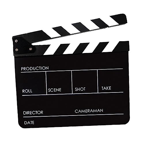 SEWACC Movie Clapboard Board Clappers Blank Clapperboard Cut Action Scene Clapper Board Mini Clapper Board Movie Photo Props Clapperboard Movie Clapper Film Clapper Black
