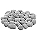 VEVOR Ceramic Fire Pebble Stones, 2-3 inch 30 Pcs Lava Rocks, Reusable Fire Pit Stones Indoor and Outdoor Use, Decorative Firepit Stone for Propane/Gas Fireplace, Stove, Courtyard, Camping