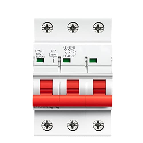 Disjoncteur courbe C triphasé 40A 220V mini MCB modulaire