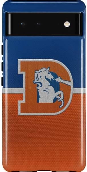 Skinit Pro Phone Case Compatible with Google Pixel 6 - Officially Licensed NFL Denver Broncos Retro Logo Design