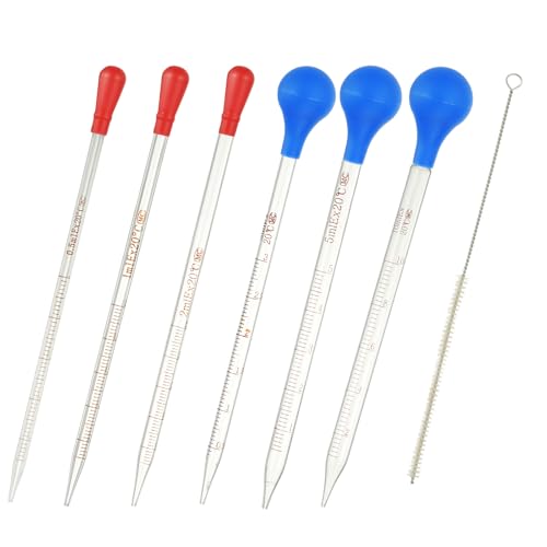 Pipettes graduées pour laboratoire et chimie idéales pour les mélanges de solutions