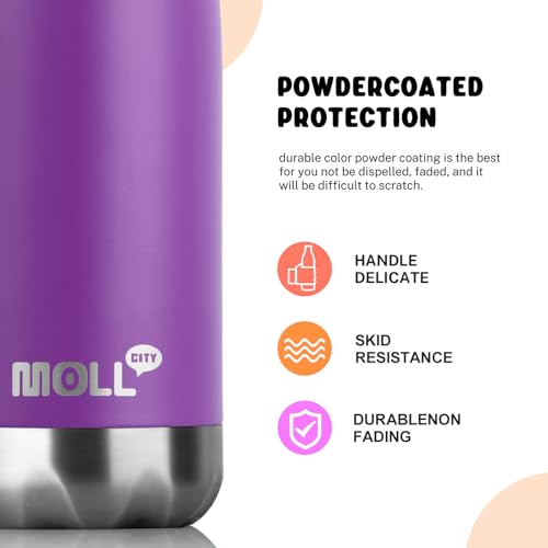 Image of 12 oz Water Bottle for Kids,Stainless Steel Vacuum Insulated Sports Flask