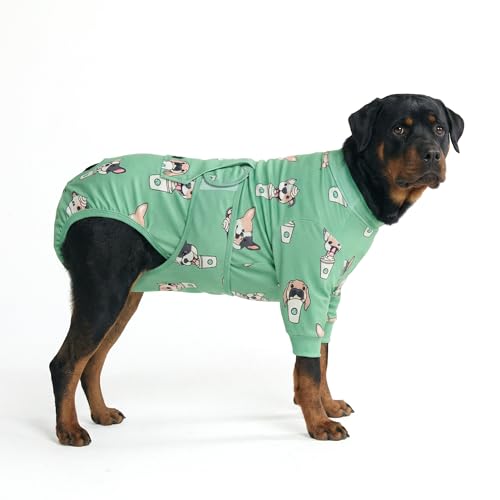 Image of Spark Paws Dog Recovery Suit - Surgical Onesie After Surgery, Male & Female