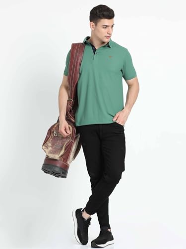 Image of STELLERS Men's Premium Polo T-Shirt Wrinkle Free Quick Dry Soft and Feather Touch Feel Regular Fit