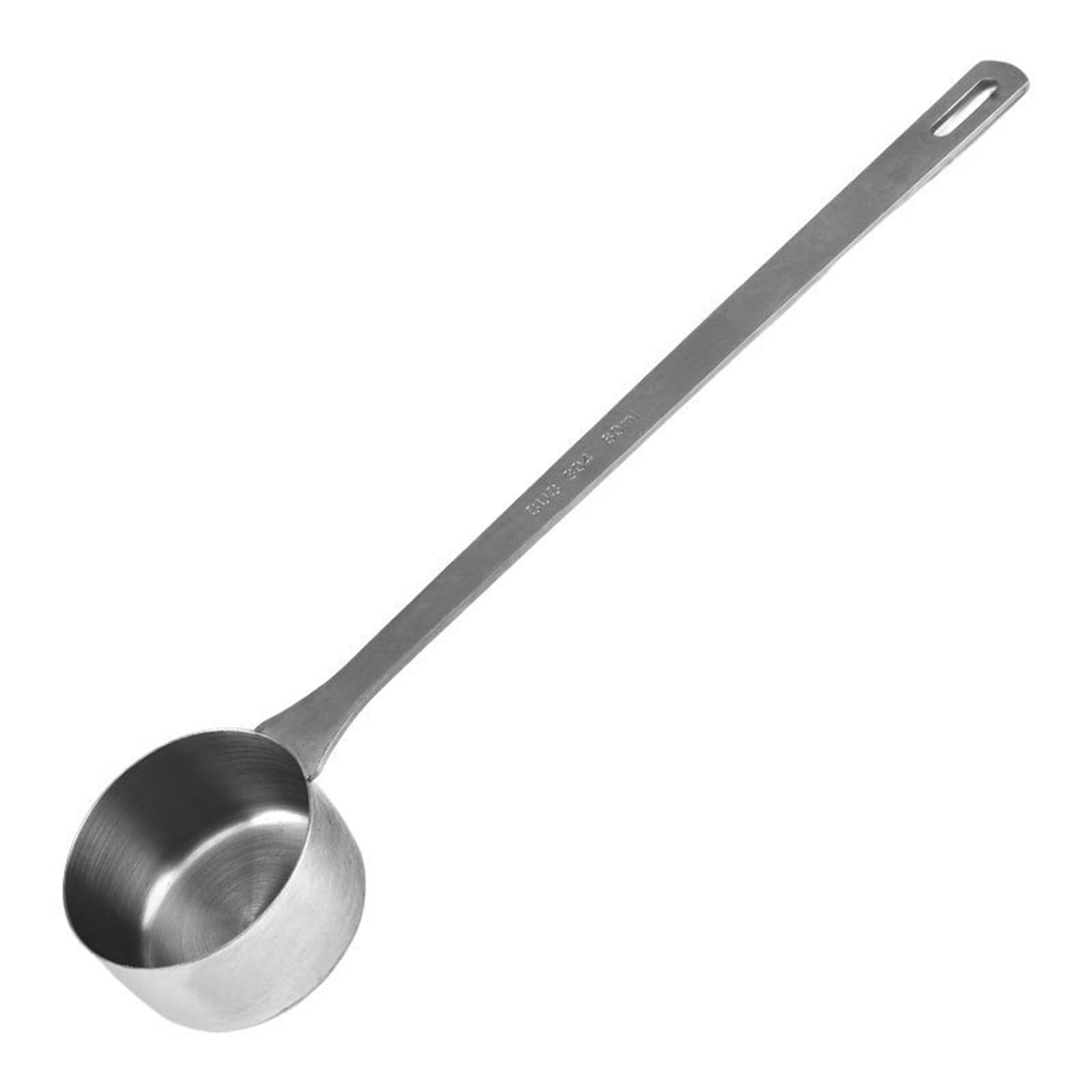 Qisuw Handle Nonrust Steel Scoops with Clear Marking 60Ml Measuring Spoon for Accurate Liquid and Dry Ingredient Rustless Kitchen Measuring Spoon