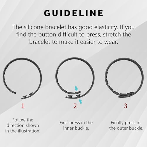 Pulseras ajustables de silicona para hombres y mujeres miniatura 7