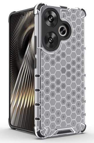 Image of Glasgow Back Case Cover Compatible with [ Poco F6 5G ] (Stylish Design) - Transparent