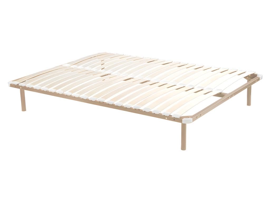 Sommier à Lattes 160x200 Cm Kalista - Sans Pieds, 38 Lattes En Peuplier | Pour Lit 2 Places | Garantie 5 Ans