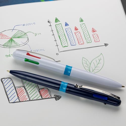 Schneider Caneta esferográfica Take 4 138003, 4 cores, azul