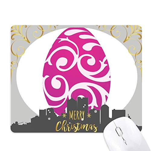 Tapis de souris violet de Noël en caoutchouc pour bureau